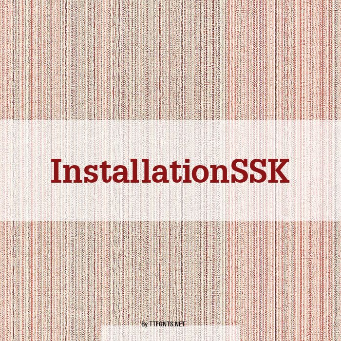 InstallationSSK example